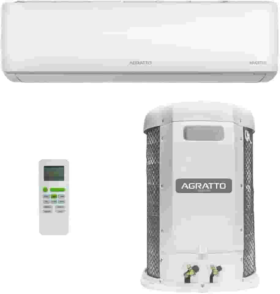 Ar Condicionado Split Agratto Hi Wall Liv Top Inverter 18.000 Btu/h Quente e Frio Monofásico Branco Lcst18qf-02i - 220v