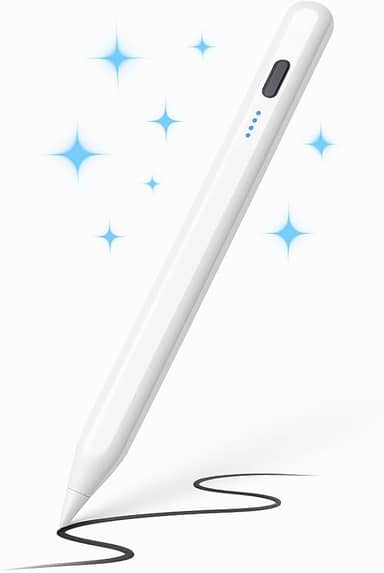 Caneta Stylus Touch Screen Universal para Celular, Tablet e iPad – Alta Precisão, Compatível com Android e iOS – Rejeição de Palma e Ponta Fina Sensível