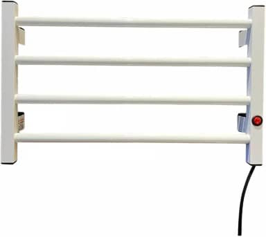 Toalheiro Térmico 4 Barras- Aquecedor de Toalhas Com Seletor de Voltagem 110/220 (BRANCO)