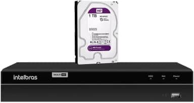 Dvr 8 canais Mhdx 1208 Com Detecção Inteligente de Movimento + Hd 1tb Purple