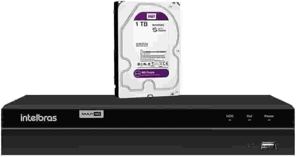 Dvr 8 canais Mhdx 1208 Com Detecção Inteligente de Movimento + Hd 1tb Purple