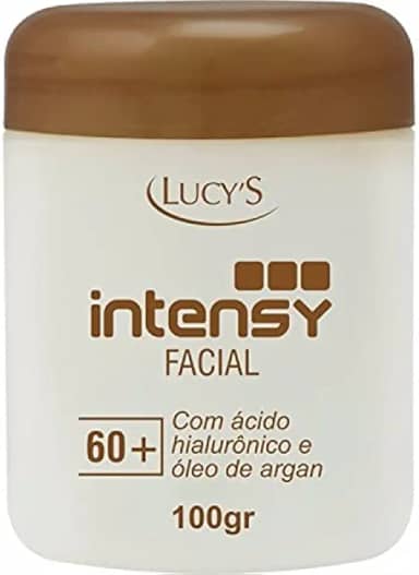 Creme Rosto Óleo Argan Anti Rugas Vitamina E 60+ Anos Lucys 100 G com argila