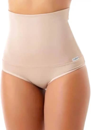Calcinha Cós Super Alto Segura Barriga Feminino Cinta Modeladora Conforto Alta Compressão Pós Parto Suplex