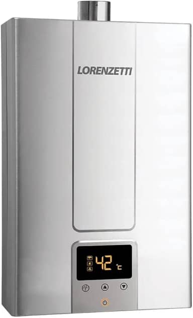 LORENZETTI Aquecedor de Água a Gás LZ 1600 DE-I GN Digital 15 L/Min, INOX