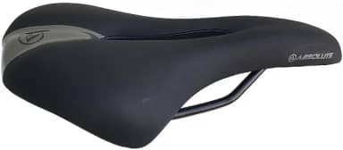 Banco Selim Absolute Vazado Preto 270x145mm Bike Mtb Speed Cor:Preto/Cinza