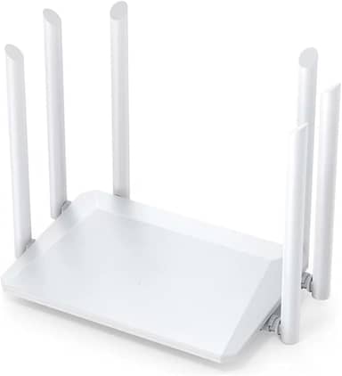 Roteador Wi-Fi Dual Band 5G Gigabit – 6 Antenas 5dBi, 3 Modos (Roteador/AP/Repetidor), Cobertura Ampla até 300m, Velocidade 1200 Mbps (867+300)