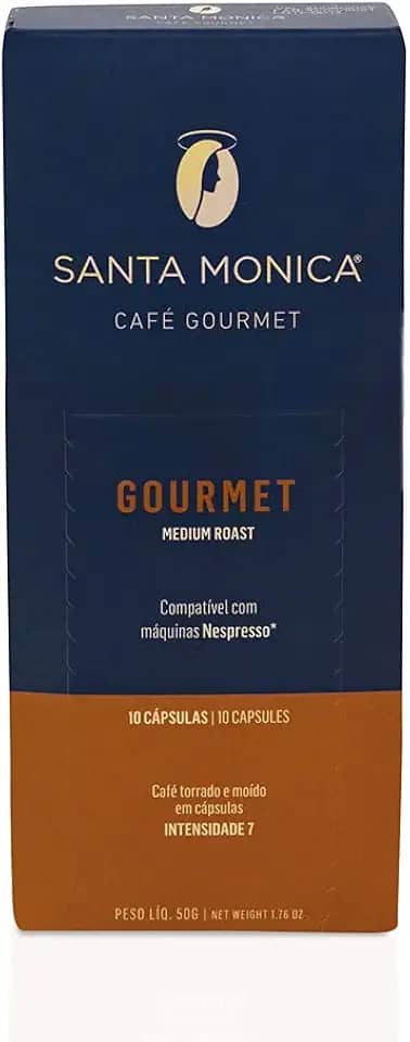 Cápsulas de Café Gourmet Santa Mônica - compatíveis com Nespresso (10 unid)