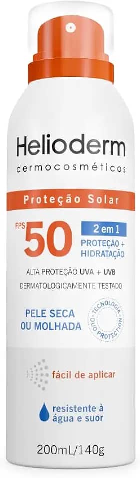 Protetor Solar Spray Helioderm FPS 50 200mL