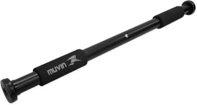 Barra de Porta Para Exercícios Muvin – Ajustável – Revestida em Borracha – Acompanha Kit de Parafusos Para Maior Aderência – Possui Trava de Segurança – Treino – Isometria – Abdominais - Alongamento