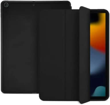 Case Capa Compatível Para iPad 9, 8, 7 Geração 10.2' 10.5' Slim Inteligente Com Suporte Caneta Proteção Anti-Impacto Auto Sleep Tampa Magnética (Preto)