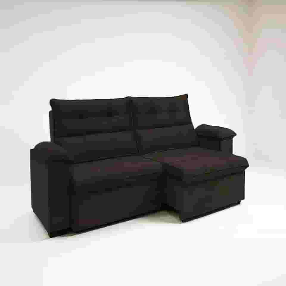 Sofá Compacto, Prático e Versátil 2 Lugares Reclinável e Retrátil Bel Veludo LIMOV Perfeito para Salas Pequenas (Marrom)