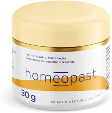 homeopast Ultra Hidratação 30g - Creme Intensivo para Pés Rachados, Ressecamento e Fissuras