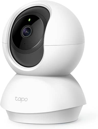Camera de Segurança Wi-Fi 360º, 1080p Full HD TP-Link Tapo TC70, Visão Noturna, Audio de duas vias, Detecção de Movimentos, Trabalha com Alexa, 512G de Armazenamento Local, Armazenamento na Nuvem