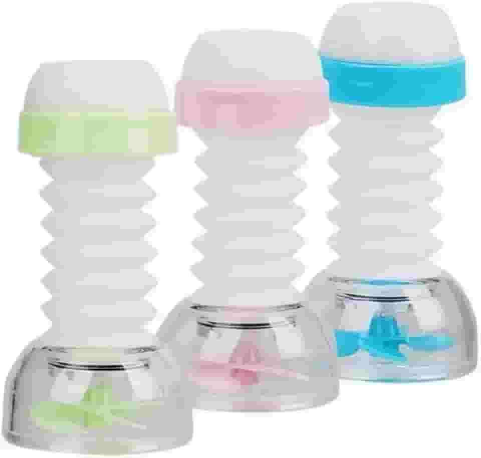 Kit 3 Bicos Arejador Flexível para Torneira, Ajustável 5,8x4,5cm, Chuveirinho para Pia e Lavatório - Linha Premium MBB Shop Mix