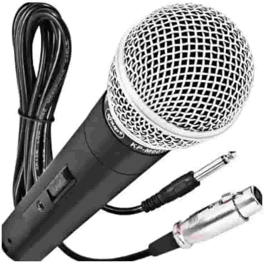 Microfone Profissional Dinâmico SM-58 com Imã Neodímio, Padrão Cardióide, Chave Liga/Desliga, Cabo XLR/P10 5m, Bolsa - Ideal para Voz, Canto, Palestras, Igrejas e Shows