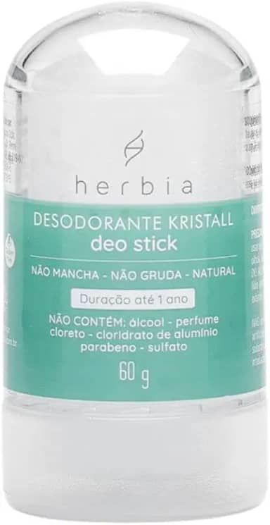 Desodorante Kristall Deo Stick 60G Natural E Vegano Herbia