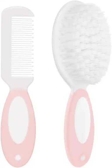 Escova E Pente Baby - Rosa, Buba, Rosa