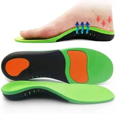 Palmilhas Ortopédicas para Fascite Plantar, Pisada Pronada e Esporão – Alívio Rápido para Pés Cansados e Conforto Diário