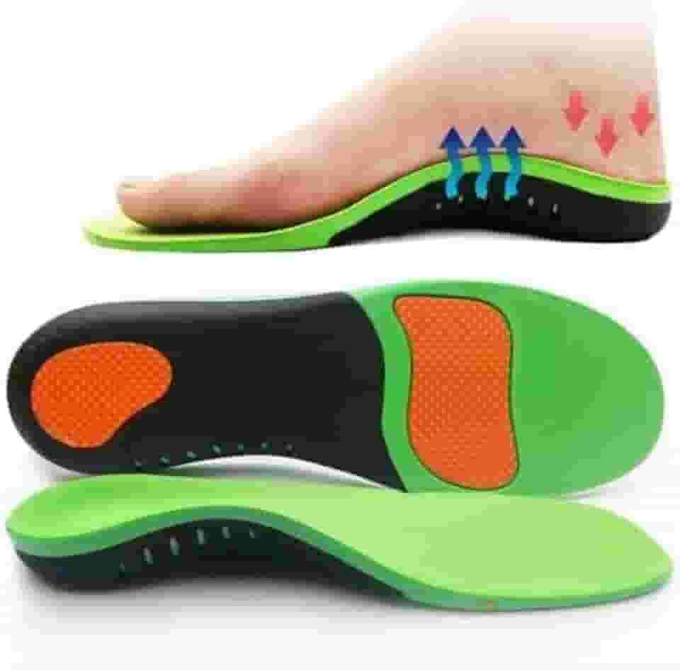 Palmilhas Ortopédicas para Fascite Plantar, Pisada Pronada e Esporão – Alívio Rápido para Pés Cansados e Conforto Diário