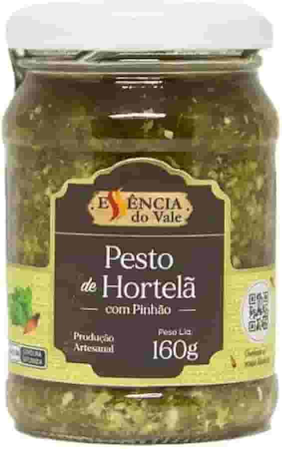 Molho Pesto de Hortelã com Pinhão 160g - Essência do Vale