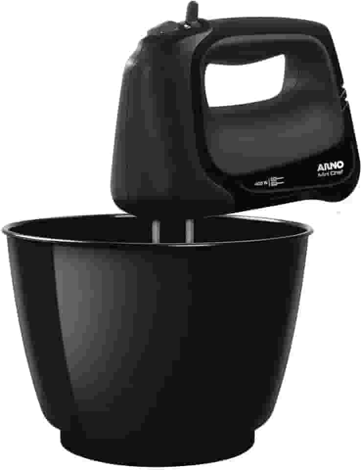 Batedeira Arno Mini Chef Portátil 400W Compacta com 4 velocidades e Função Pulsar HM01 127v