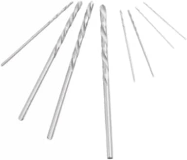 JOGO 60 BROCAS DE ACO RAPIDO HSS, 0,5 0,6 0,7 0,8 0,9 1MM