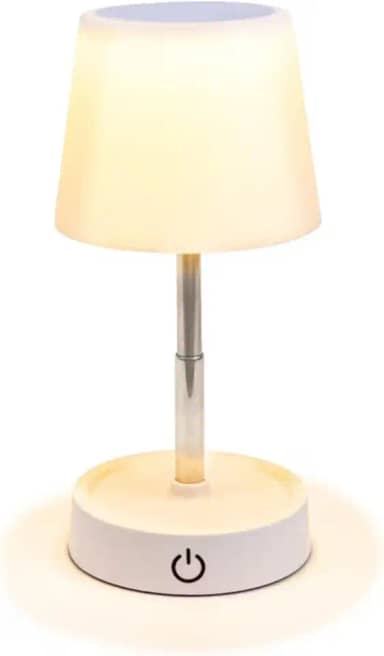 Abajur de Mesa LED Moderno, Luminária Retrátil Para Quarto, Luz Amarela Quente Para Sono e Ambientes, Touch Brilho Ajustavél