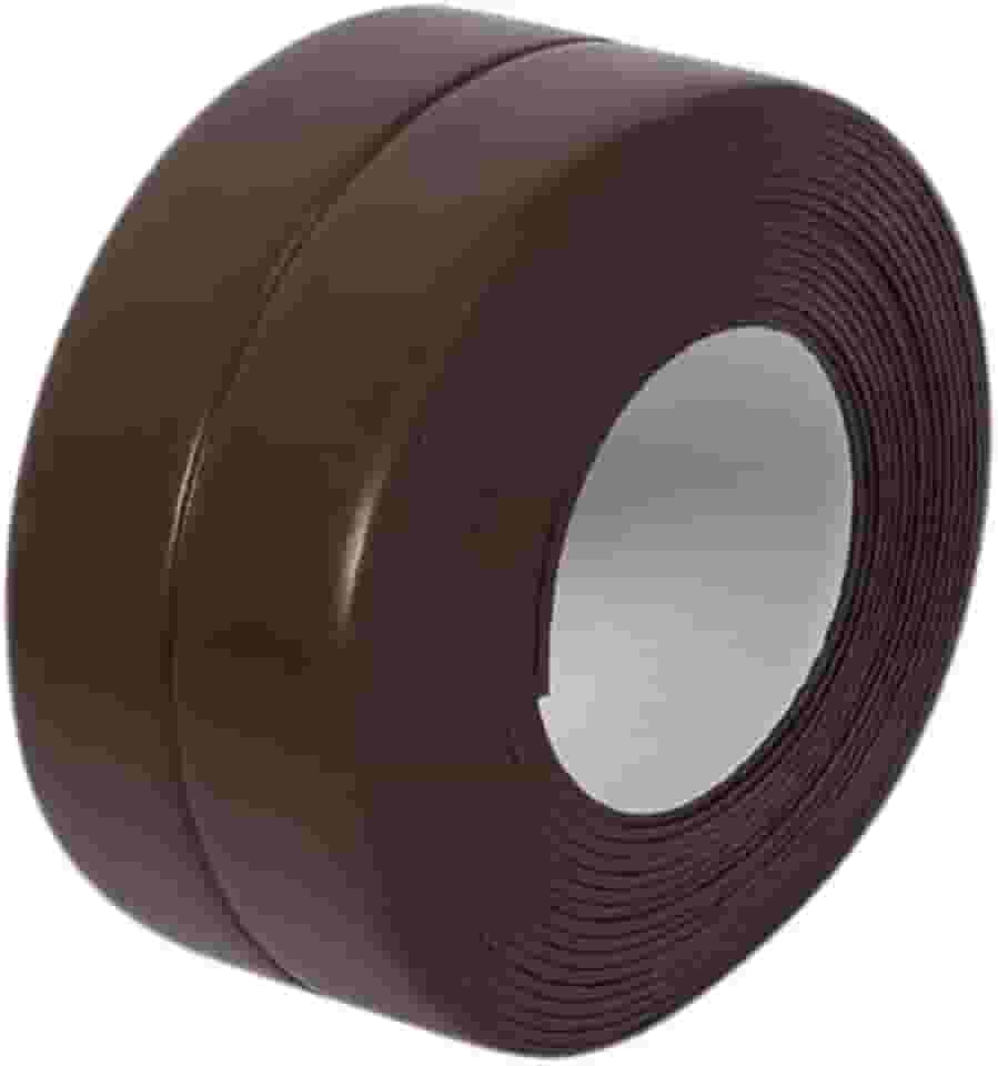 Fita Antiderrapante para Banheiro - Adesivo PVC Multiuso, Vedação Impermeável à Prova D'Água(Café)