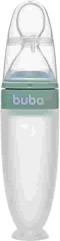 Buba, Colher Dosadora Em Silicone Com Ventosa Verde