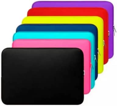 Capa Case Pasta Maleta Notebook Macbook Neoprene 15.6/14/13.3/12/11/10/17.3 (Preta, 15.6'' - 39cm x 26cm)