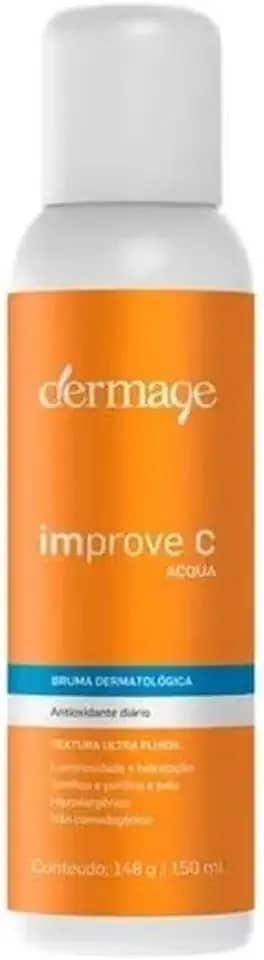 Improve C Aqua, Bruma Facial Enriquecida com Vitamina C Pura e Estabilizada, Ação Antioxidante e Hidratante, Pele Protegida e Radiante, Vegano, 150ml