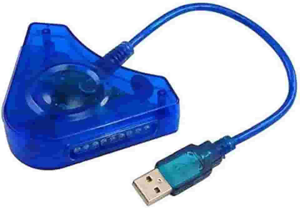 Adaptador Usb Duplo Para Controles Ps2 Ps1 Para Ps3 E Pc