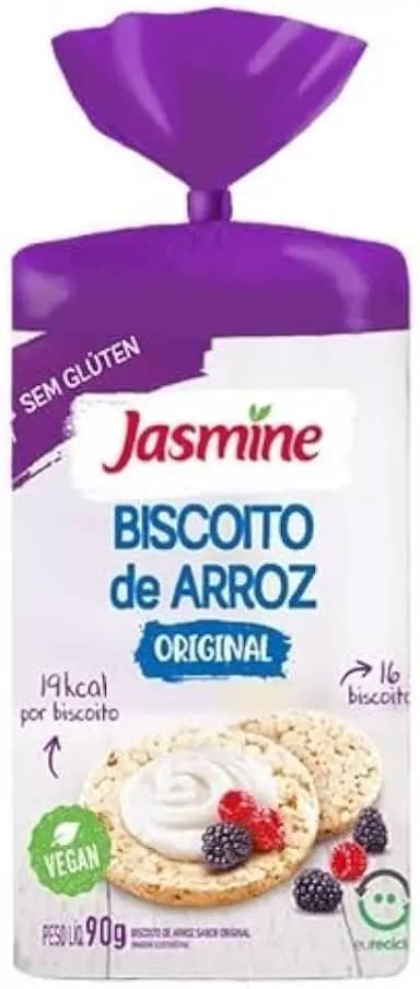 Jasmine Biscoito de Arroz Original 90g