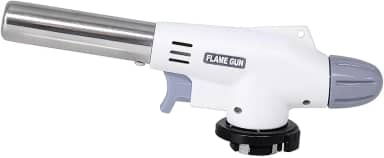 Maçarico Culinário Profissional Portátil, Regulagem, Recarregável, Gás Butano, Chama Ajustável, Confeitaria