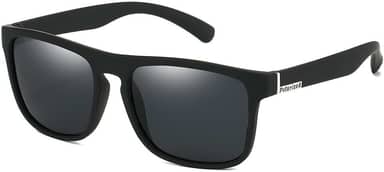 Óculos de Sol Polarizado Masculino Feminino UV400 Proteção Total – Estilo Esportivo Unissex Armação Preta Lente Escura Anti-Reflexo Design Moderno Leve e Confortável