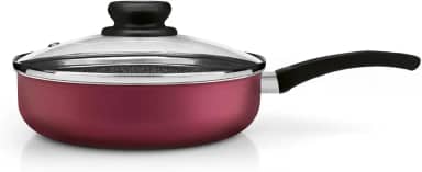 Panelux Frigideira Funda 24 Cereja Premium com tampa de vidro