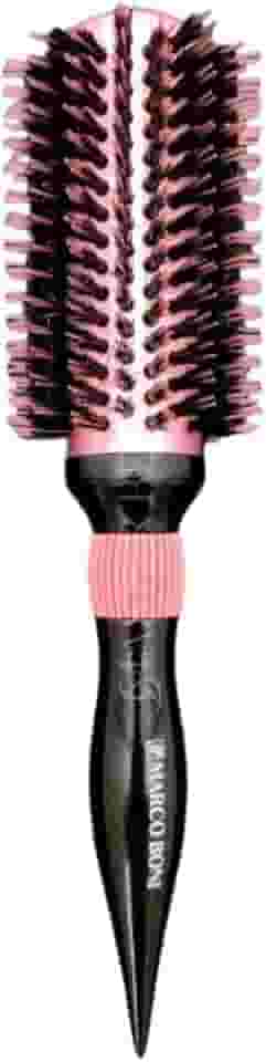 Escova Profissional Rosa 65mm para Modelar e Alisar Cabelos Revestimento Térmico Cabo Ergonômico Antideslizante Design Moderno para Resultados Impecáveis