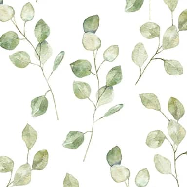 Papel De Parede Adesivo Folhas Verdes Floresta Natureza