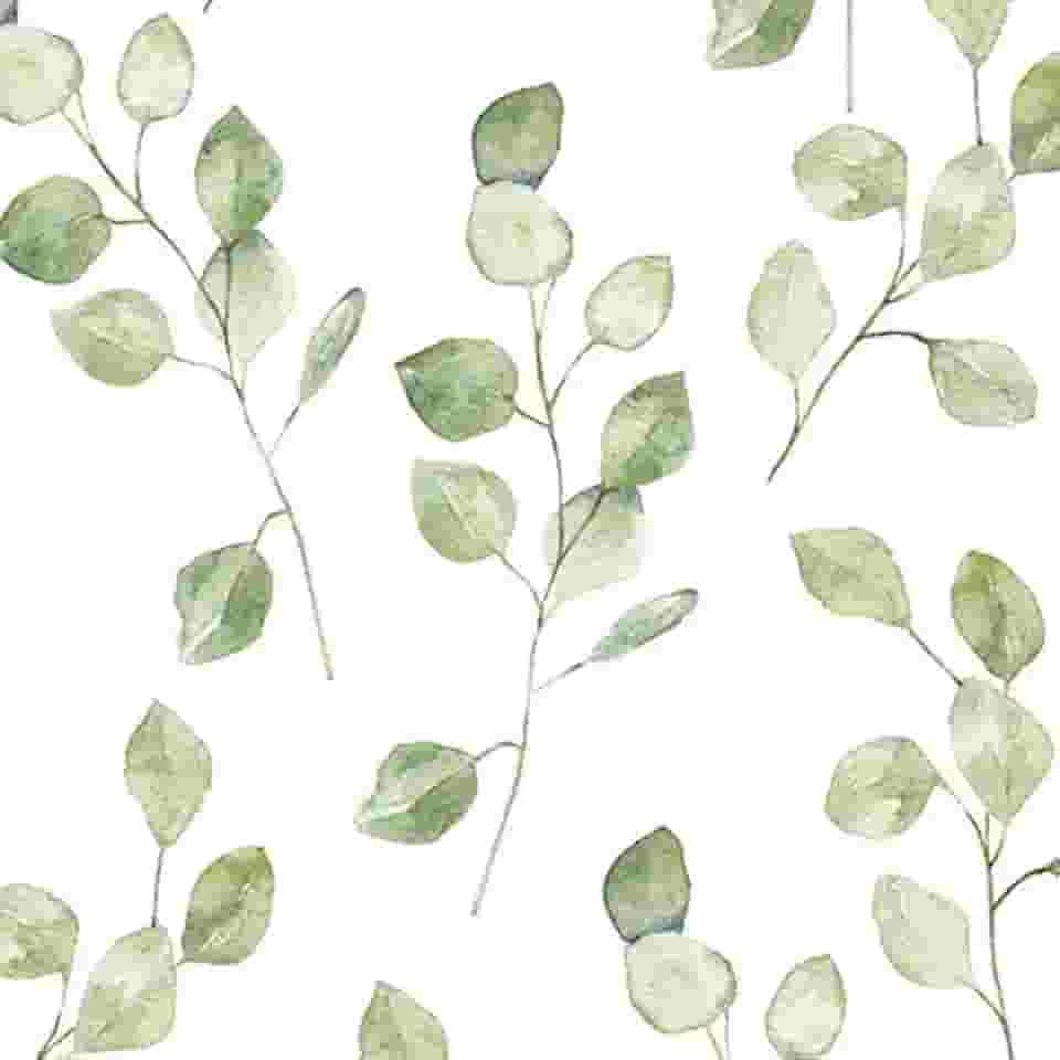 Papel De Parede Adesivo Folhas Verdes Floresta Natureza