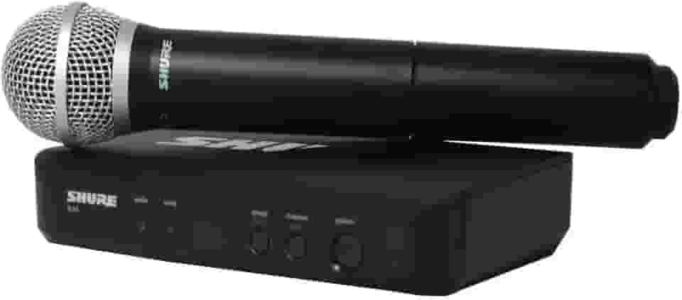 Microfone de Mão Sem Fio Shure BLX24/PG58, Cápsula PG58