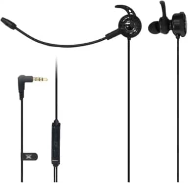 VINIK FONE DE OUVIDO GAMER PARA CELULAR VX GAMING FLEX COM MICROFONE DESTACÁVEL, Preto, Pequeno, 33056