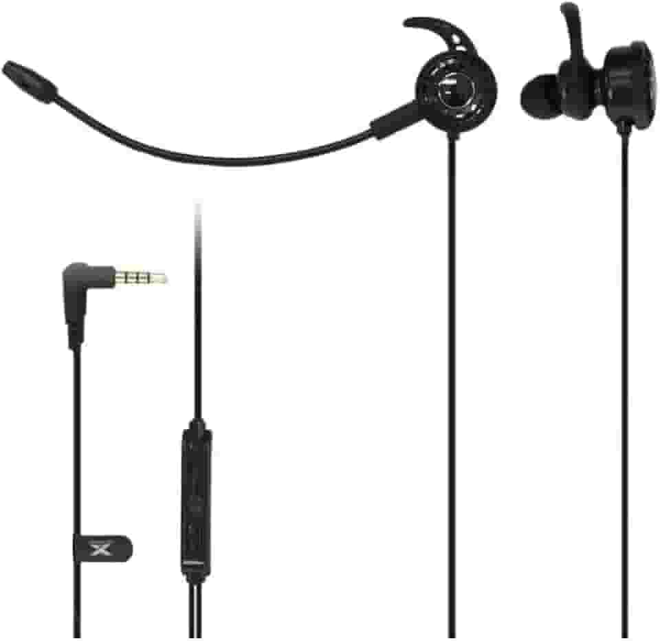 VINIK FONE DE OUVIDO GAMER PARA CELULAR VX GAMING FLEX COM MICROFONE DESTACÁVEL, Preto, Pequeno, 33056