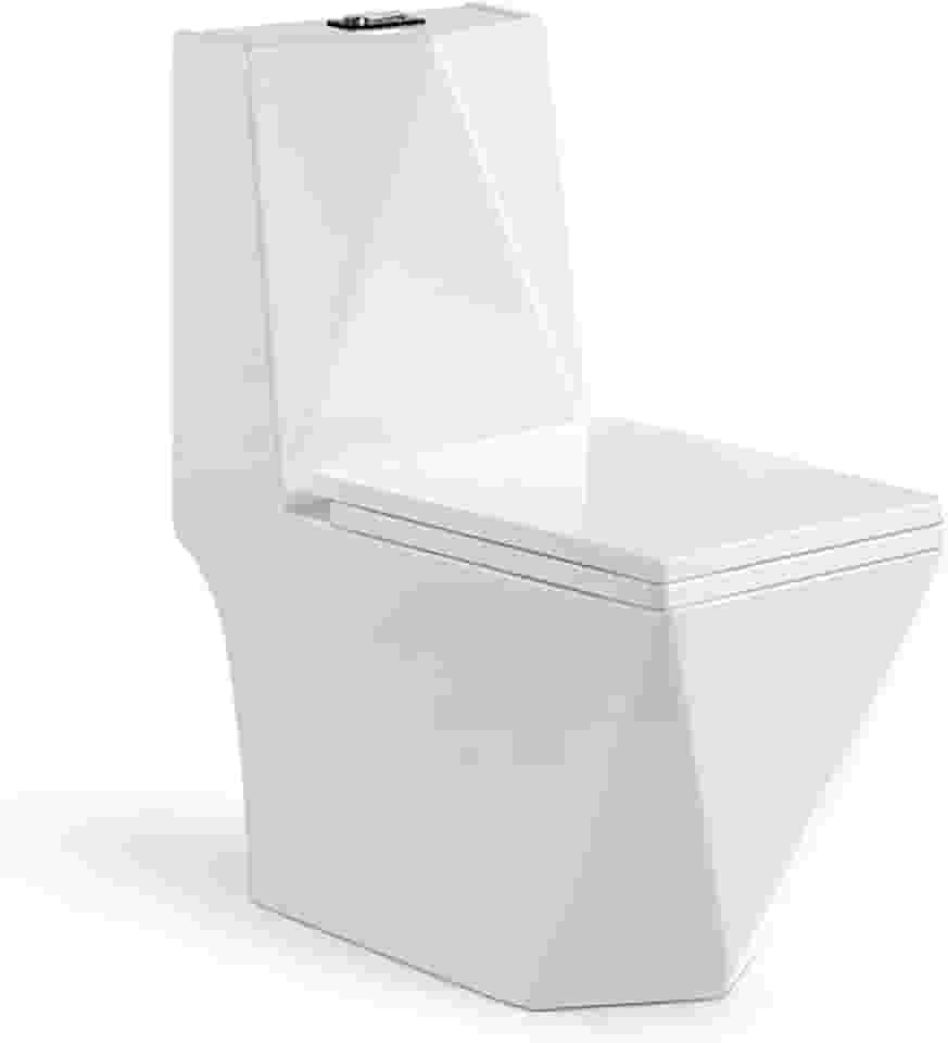 Vaso Sanitário Acoplado (monobloco) Imperial Diamond + anel de vedação + mangueira flexível inox 60 cm - Smart Norte