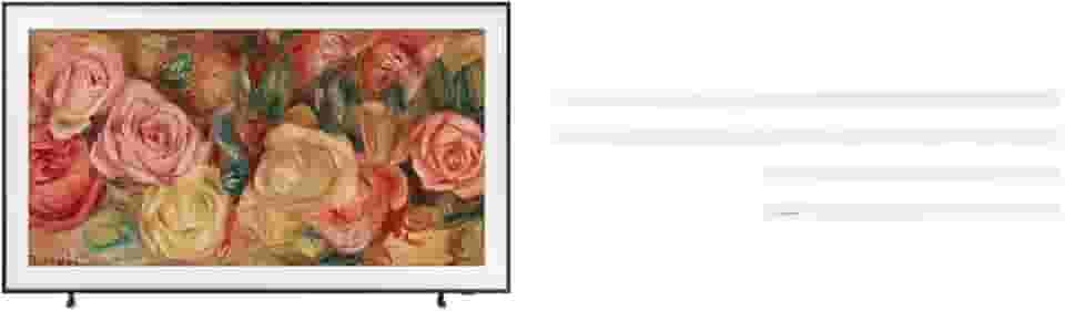 Samsung Combo Smart TV 32' QLED The Frame 32LS03C + Moldura para Smart TV 32 polegadas The Frame 2023 cor branco