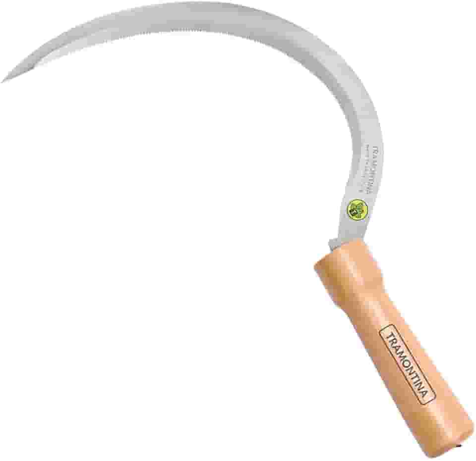 Foicinha Com Dentes, Cabo De Madeira 13 Cm