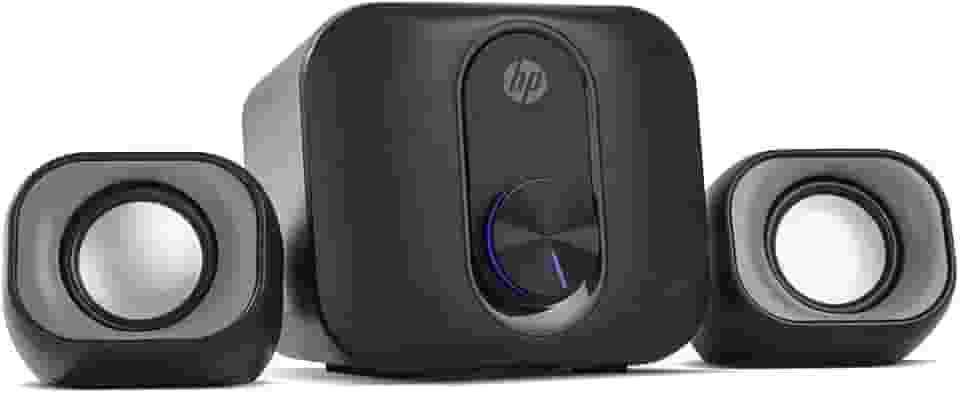 HP Caixa de som 2.1 DHS-2111S Preta Speaker com Alimentacao USB e conector 3.5mm potência do Subwoofer 5W 2B285AA