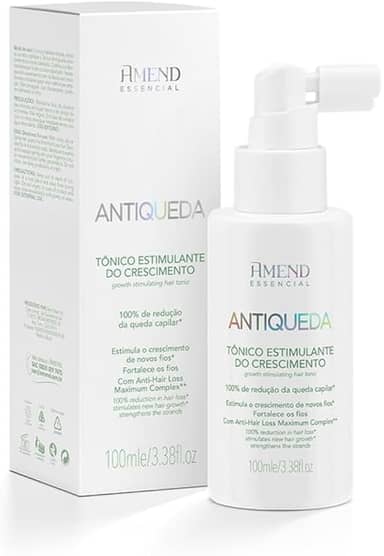 Tônico Crescimento Amend Essencial Antiqueda 100ml Sem Coceira