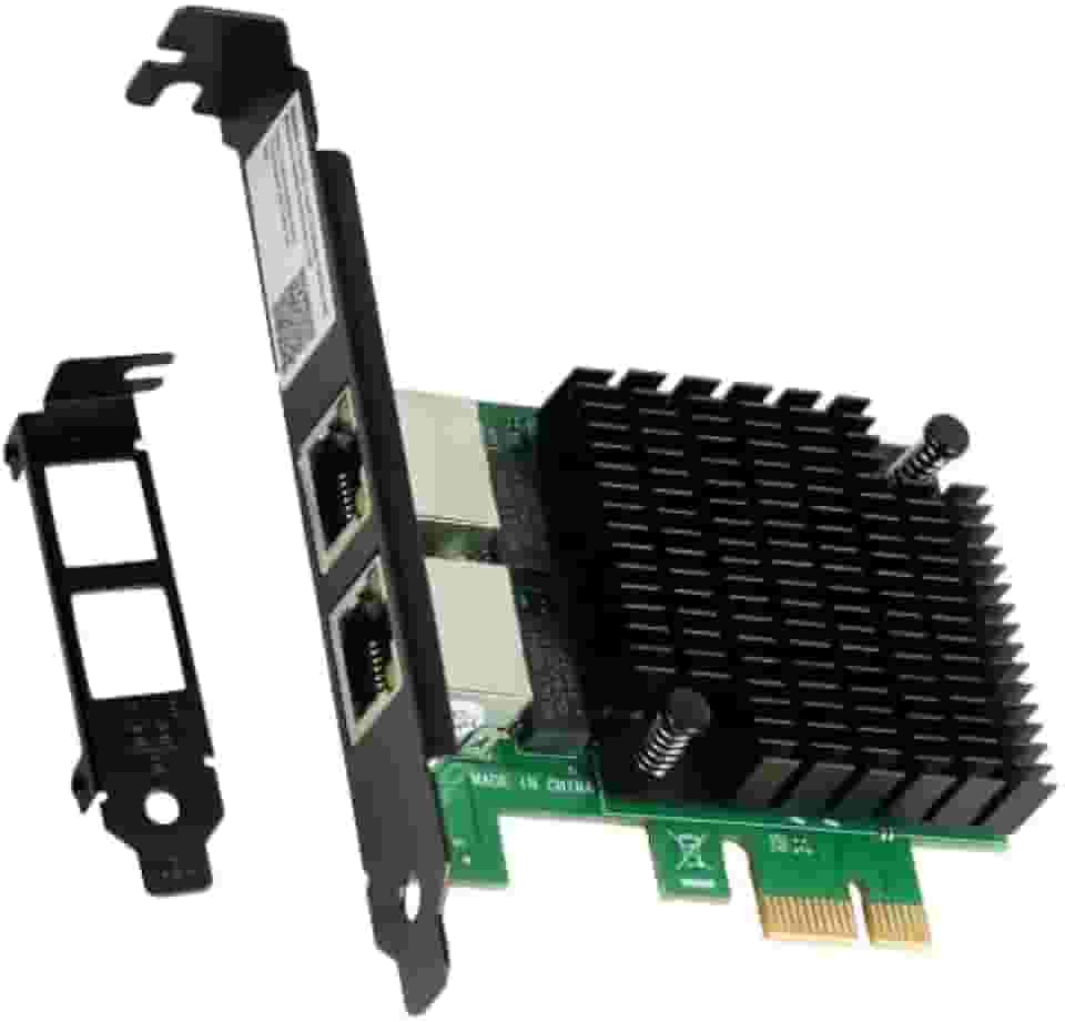 PLACA DE REDE GIGABIT DUAL PORT RJ45 PCI-E X1 PCYES LC1000-2P