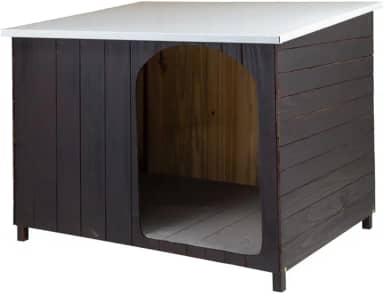 Casa Casinha Cachorro Criadeira Telhado Galvanizado Gigante N6 (Tabaco)