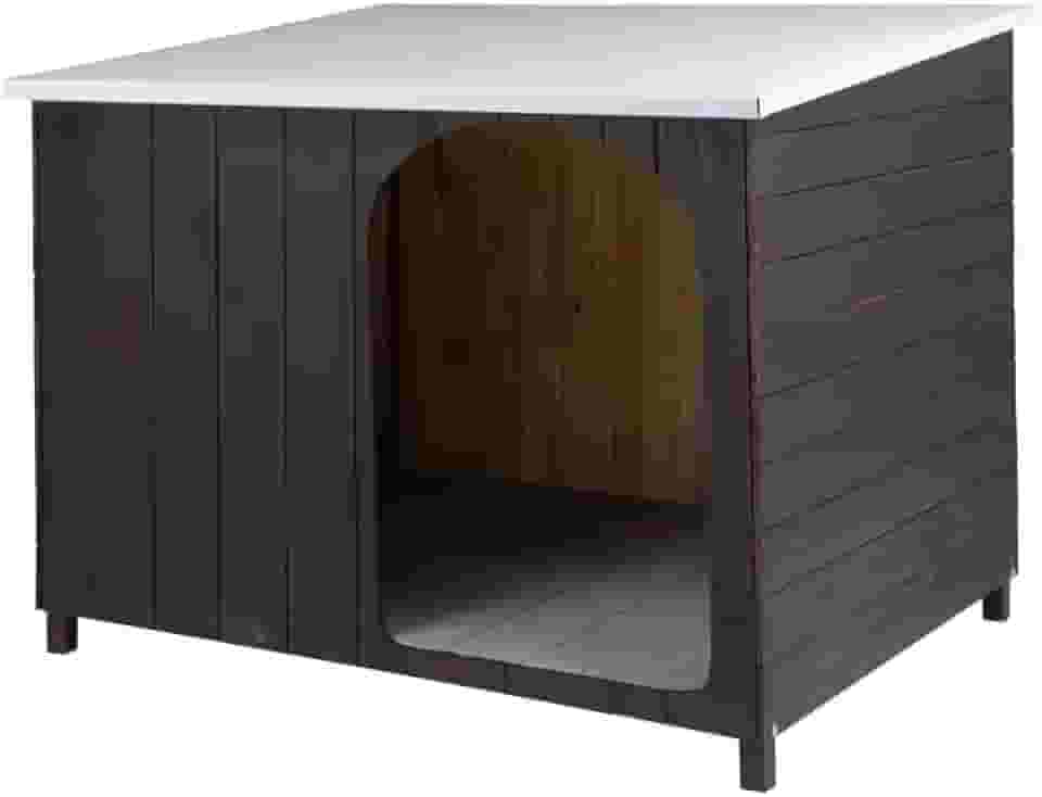 Casa Casinha Cachorro Criadeira Telhado Galvanizado Gigante N6 (Tabaco)